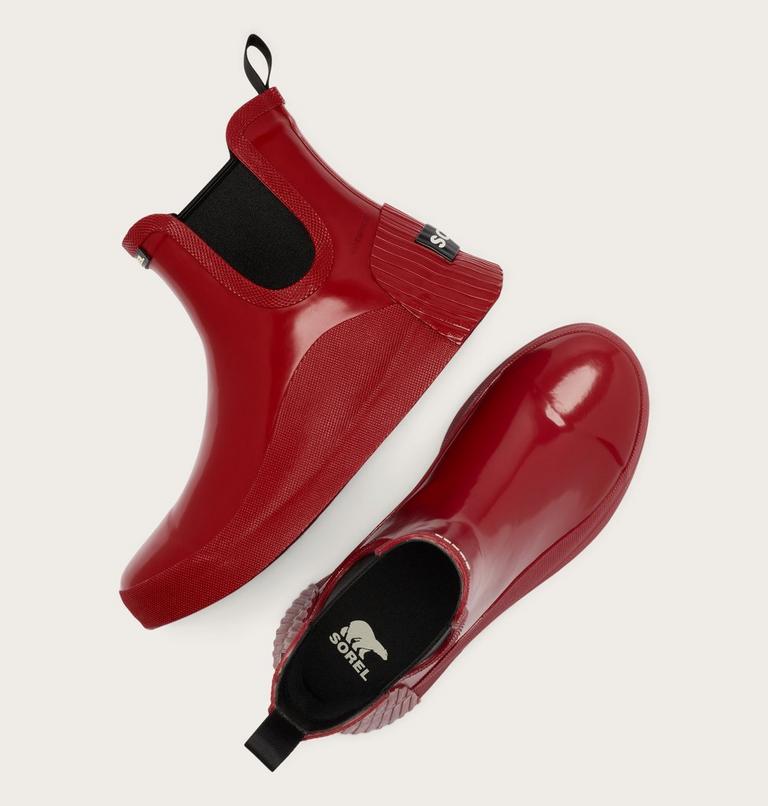 Out N About IV Chelsea Rain Women's Waterproof Boot, Color: Red Dahlia, Black, image 5