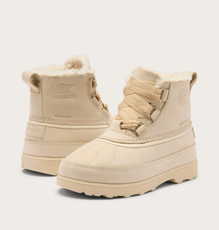 Ambler Fireside Chukka Women's Waterproof Boot, Color: Bleached Ceramic, Warm Gold, image 9
