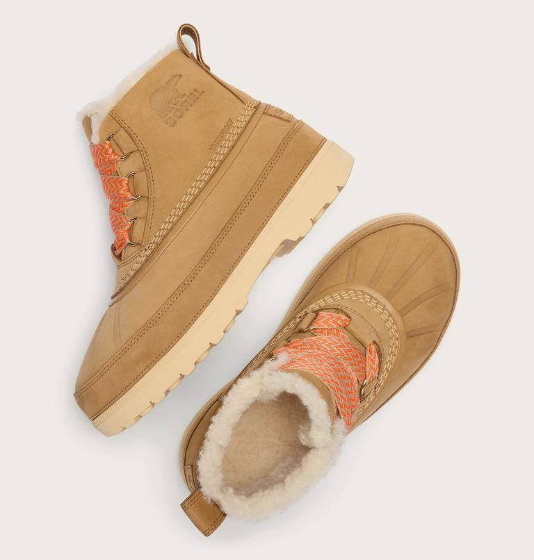 Ambler Fireside Chukka Women's Waterproof Boot, Color: Caribou Buff, Caribou Beige, image 5