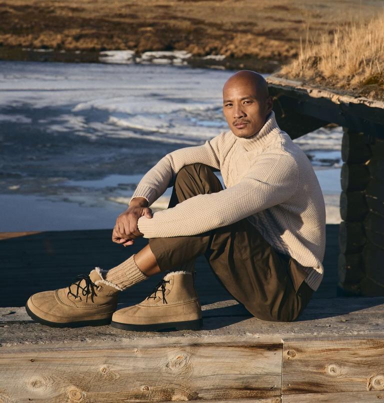 Botas chukka impermeables Ambler Fireside para hombre, Color: Caribou Buff, Black, image 11
