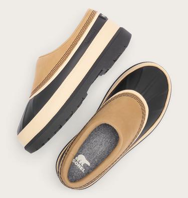 Ambler Women's Waterproof Clog, Color: Caribou Buff, Black, image 12