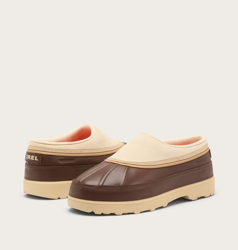 Men's Ambler Waterproof Clog, Color: Bleached Ceramic, Tobacco, image 9