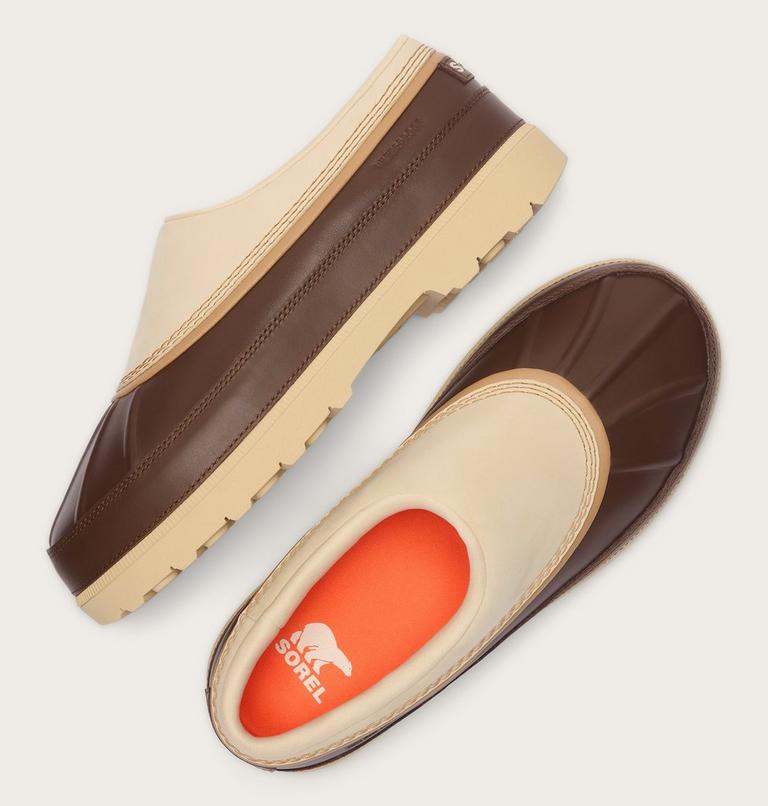 Men's Ambler Waterproof Clog, Color: Bleached Ceramic, Tobacco, image 5