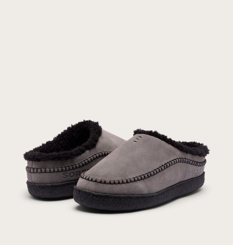 Falcon Ridge III Men's Slipper, Color: Quarry, Black, image 9