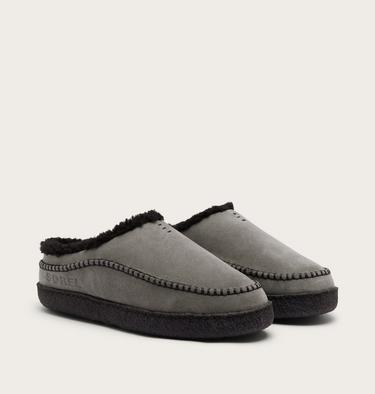 Falcon Ridge III Men's Slipper, Color: Quarry, Black, image 6