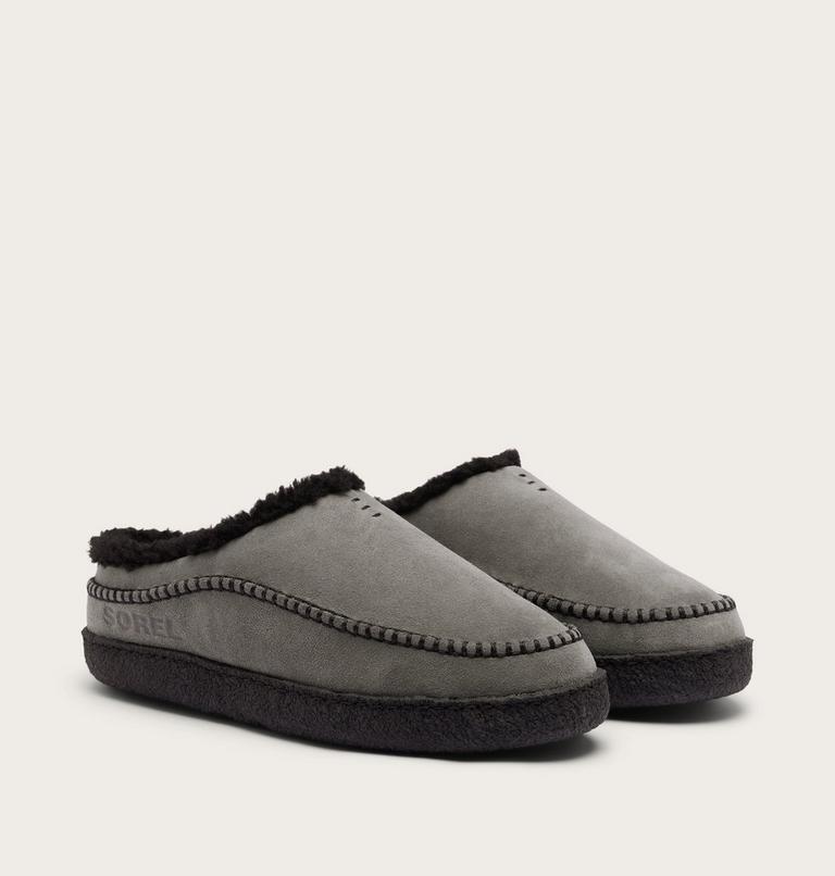 Falcon Ridge III Men's Slipper, Color: Quarry, Black, image 2
