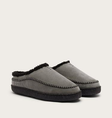 Falcon Ridge III Men's Slipper, Color: Quarry, Black, image 6
