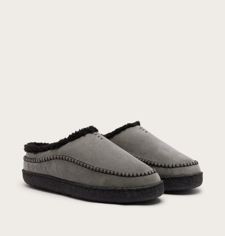 Falcon Ridge III Men's Slipper, Color: Quarry, Black, image 2