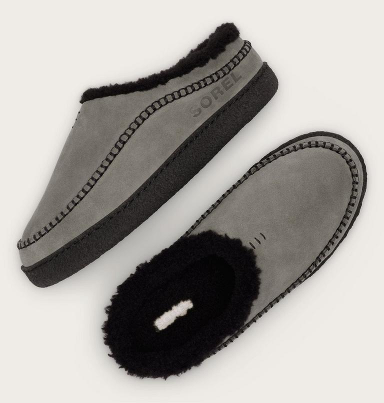 Falcon Ridge III Men's Slipper, Color: Quarry, Black, image 5