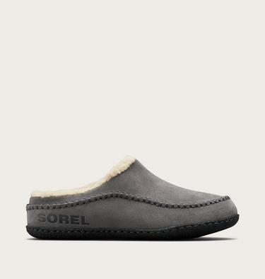 Men's Lanner Ridge III Slipper, Color: Quarry, Black, image 3