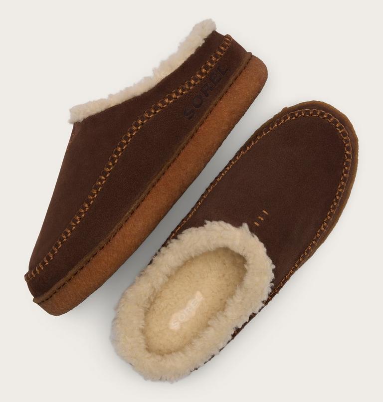Men's Lanner Ridge III Slipper, Color: Tobacco, Elk, image 5