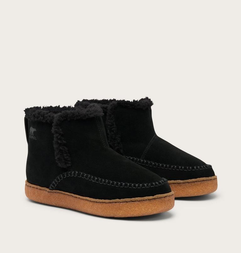 Women's Nakiska III Bootie Slipper, Color: Black, Gum 2, image 2