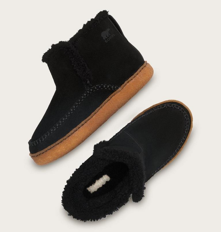 Women's Nakiska III Bootie Slipper, Color: Black, Gum 2, image 5