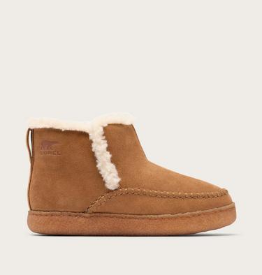 Nakiska III Bootie Women's Slipper, Color: Velvet Tan, Gum 2, image 1