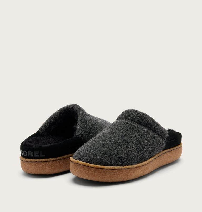 Nakiska III Scuff Women's Slipper, Color: Black, Gum 2, image 9