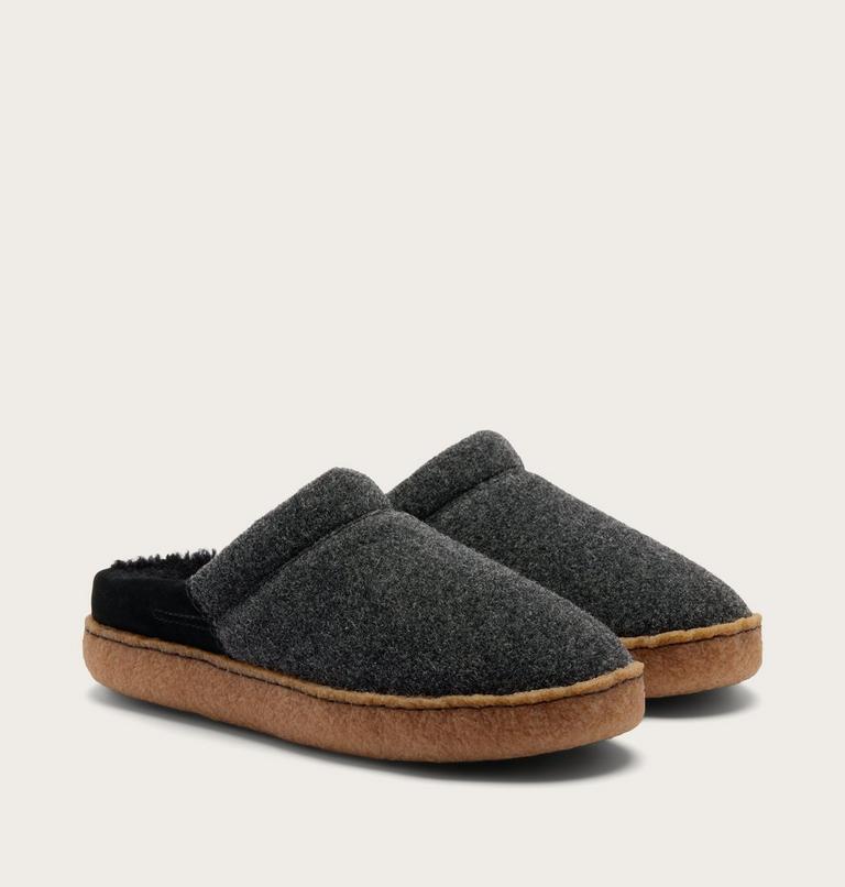 Nakiska III Scuff Women's Slipper, Color: Black, Gum 2, image 2