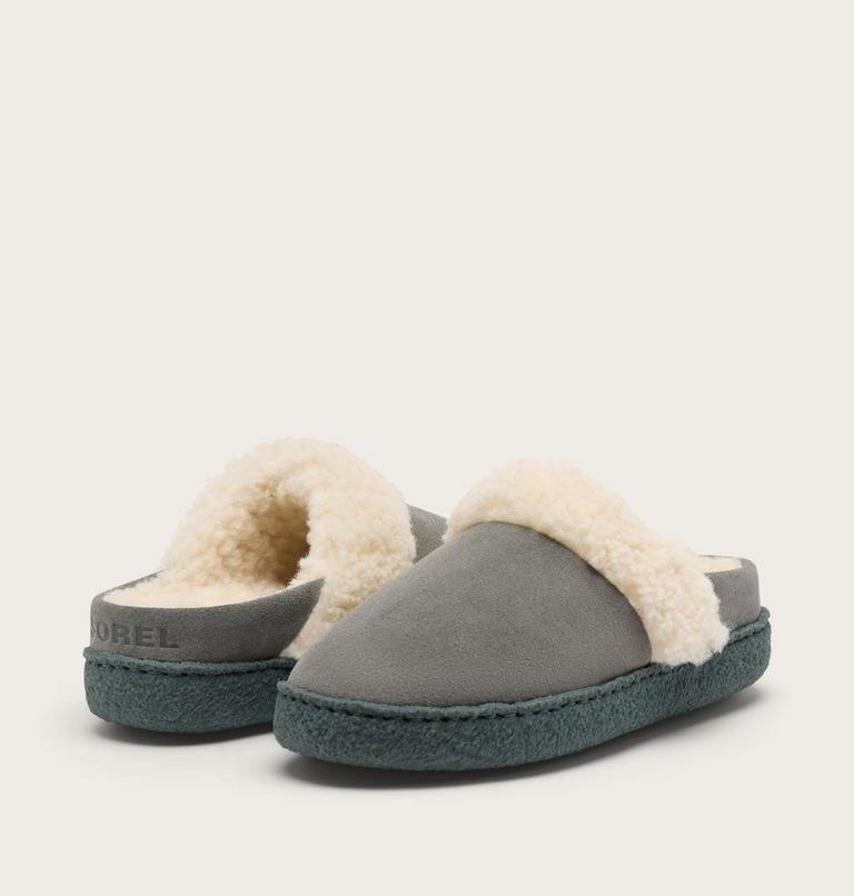 Women's Nakiska III Slide Slipper, Color: Quarry, Grill, image 9