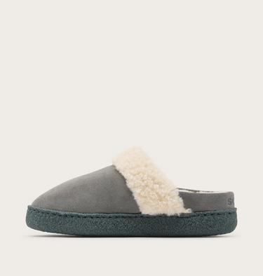 Nakiska III Slide Women's Slipper, Color: Quarry, Grill, image 4
