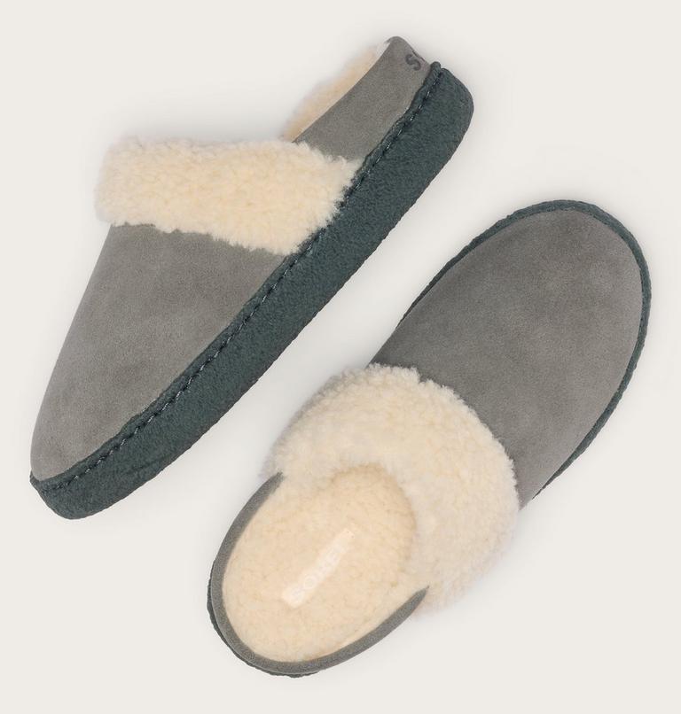 Women's Nakiska III Slide Slipper, Color: Quarry, Grill, image 5