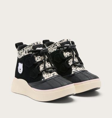 Kids' Out N About IV Classic Waterproof Boots, Color: Black, Pink Salt, image 4