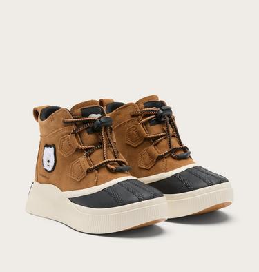 Kids' Out N About IV Classic Waterproof Boots, Color: Taffy, Light Bisque, image 6