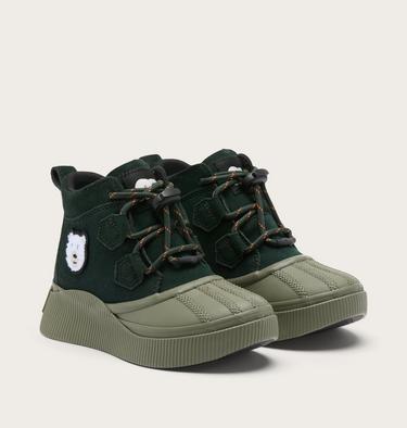 Kids' Out N About IV Classic Waterproof Boots, Color: Deep Woods, Optimized Orange, image 2