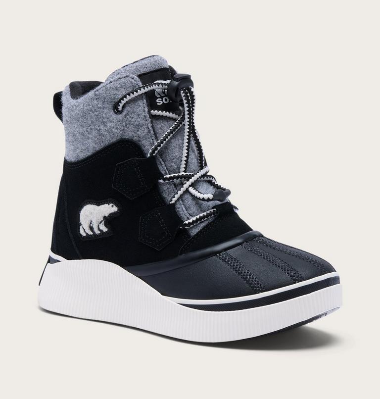 Youth Out N About IV Chillz Winter Boots, Color: Black, Chalk, image 7