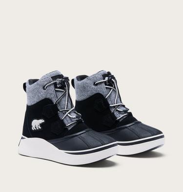 Youth Out N About IV Chillz Winter Boots, Color: Black, Chalk, image 2