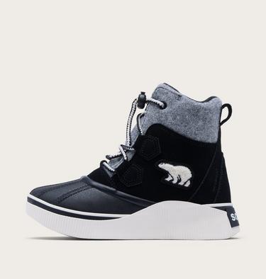 Youth Out N About IV Chillz Winter Boots, Color: Black, Chalk, image 4