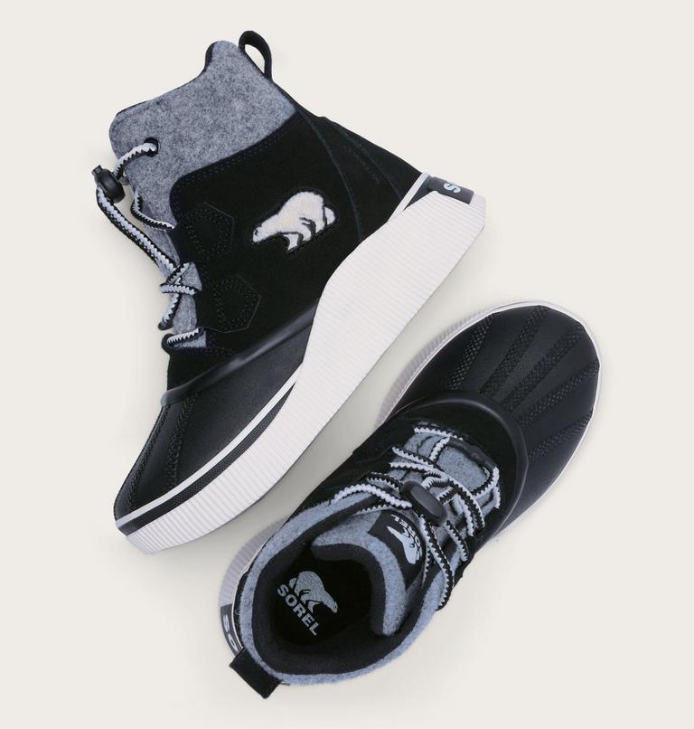 Youth Out N About IV Chillz Winter Boots, Color: Black, Chalk, image 5