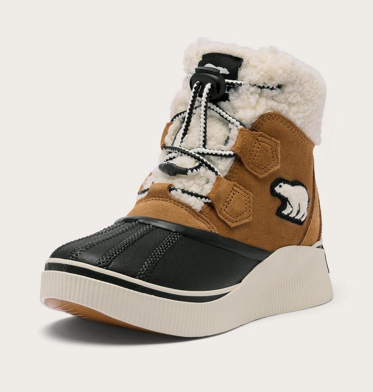 Youth Out N About IV Chillz Winter Boots, Color: Taffy Leather, Black, image 8