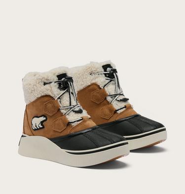 Youth Out N About IV Chillz Winter Boots, Color: Taffy Leather, Black, image 2