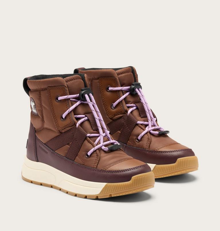 Little Kids Whitney III Mid Waterproof Boot, Color: Dark Auburn, Red Lodge, image 2