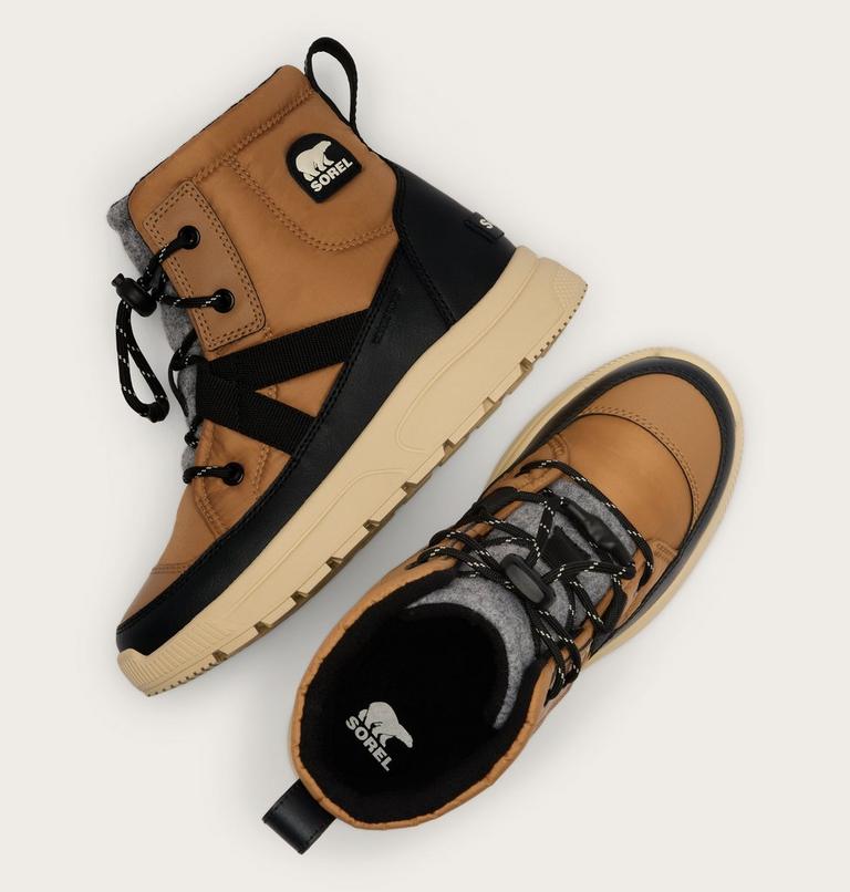 Little Kids Whitney III Mid Waterproof Boot, Color: Tawny Buff, Bleached Ceramic, image 5