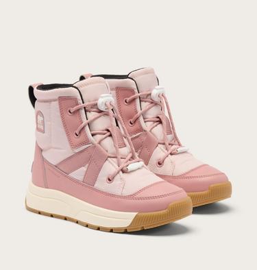 Little Kids Whitney III Mid Waterproof Boot, Color: Pink Salt, Eraser Pink, image 6