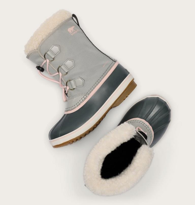 Big Kids Yoot PAC Nylon Winter Boot, Color: Dove, Gum 2, image 4