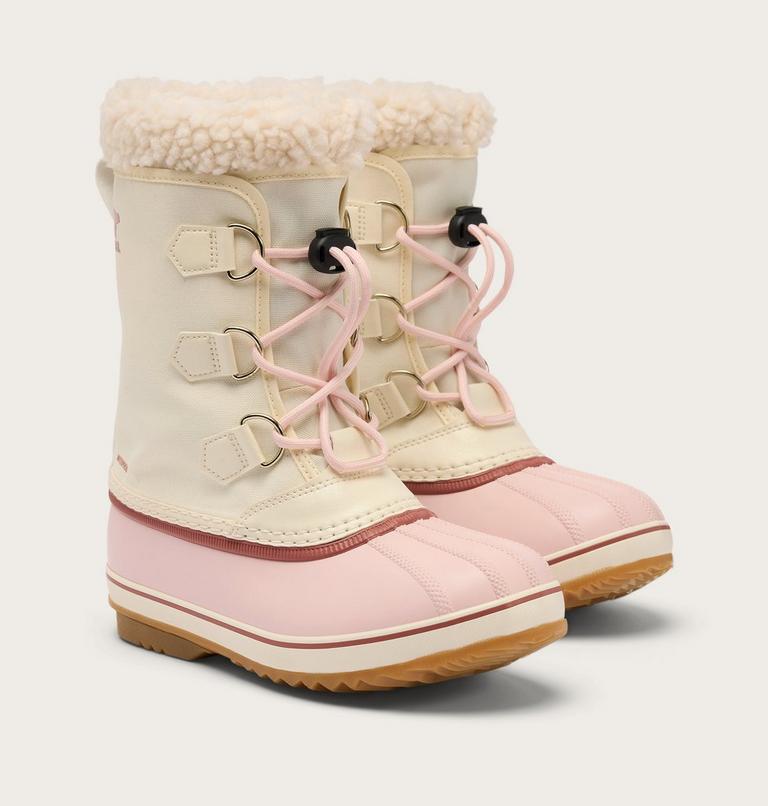 BIG KIDS YOOT PAC NYLON WP, Color: Snow, Pink Salt, image 2