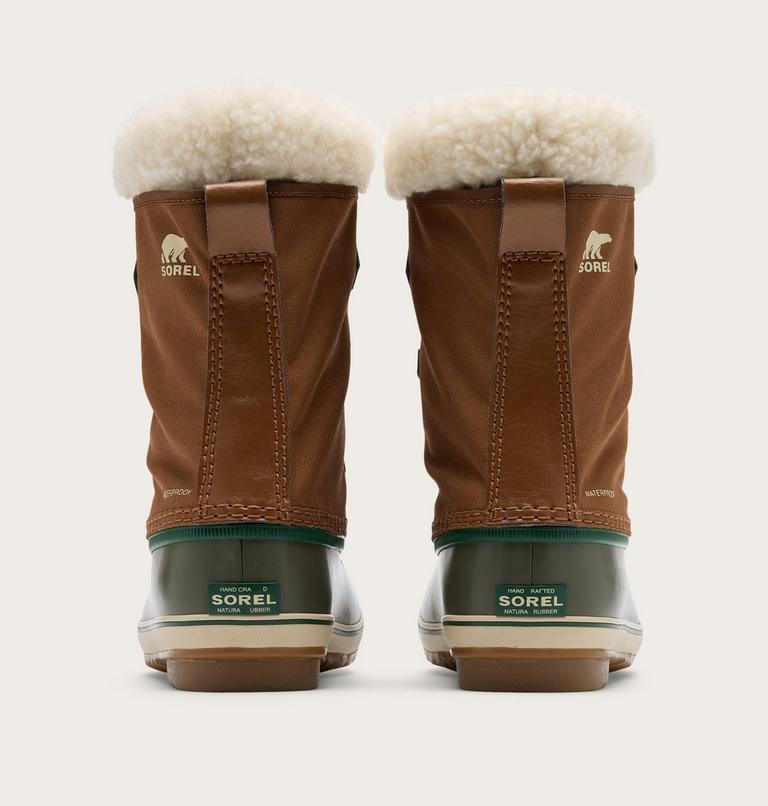 Big Kids Yoot PAC Nylon Winter Boot, Color: Velvet Tan, Stone Green, image 3