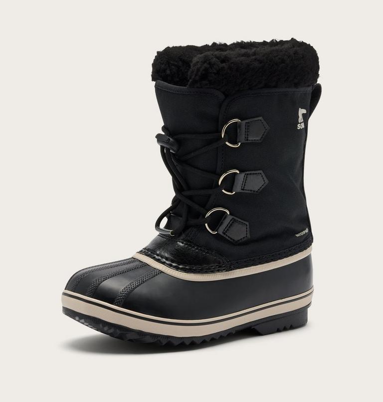 Kids' Yoot PAC Nylon Snow Boots, Color: Black, Black, image 8