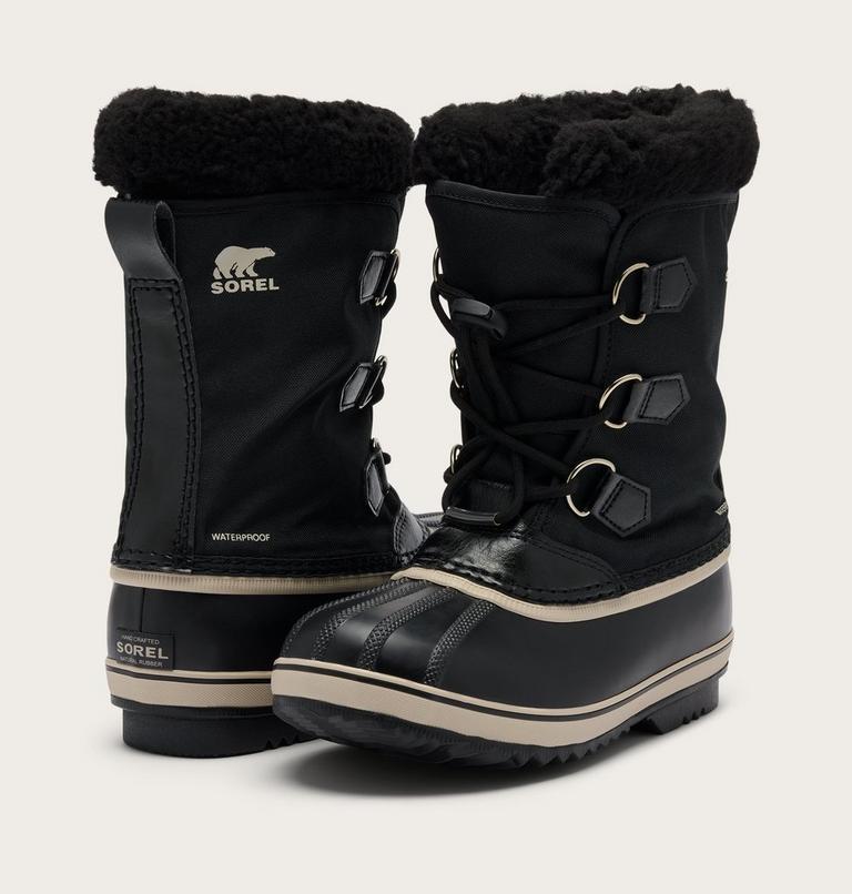 Kids' Yoot PAC Nylon Snow Boots, Color: Black, Black, image 9