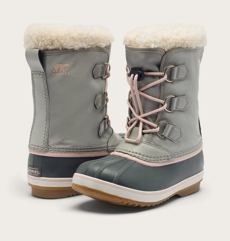 Kids' Yoot PAC Nylon Snow Boots, Color: Dove, Gum 2, image 9