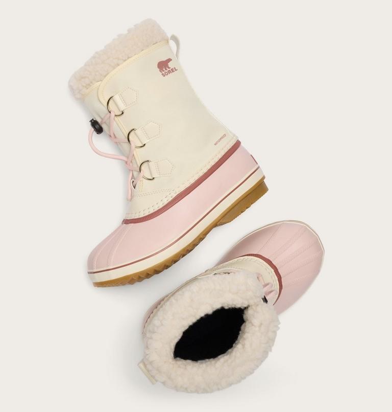 Kids' Yoot PAC Nylon Snow Boots, Color: Snow, Pink Salt, image 5