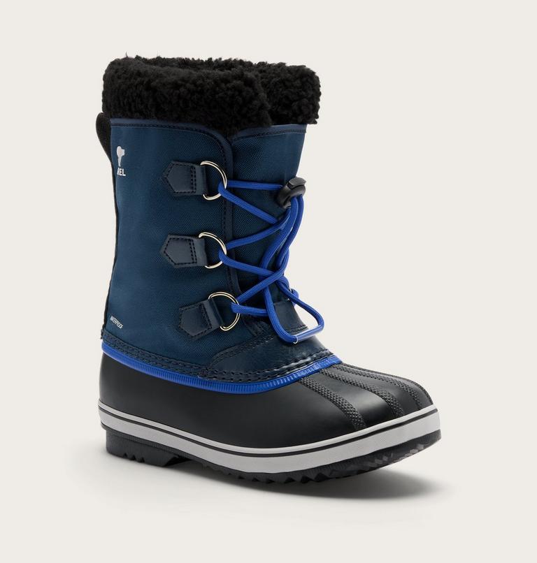 Kids' Yoot PAC Nylon Snow Boots, Color: Collegiate Navy, Super Blue, image 7