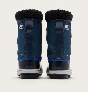 Little Kids Yoot PAC Nylon Winterboot, Color: Collegiate Navy, Super Blue, image 15