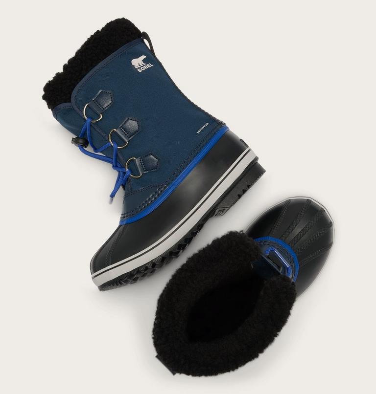 Kids' Yoot PAC Nylon Snow Boots, Color: Collegiate Navy, Super Blue, image 5