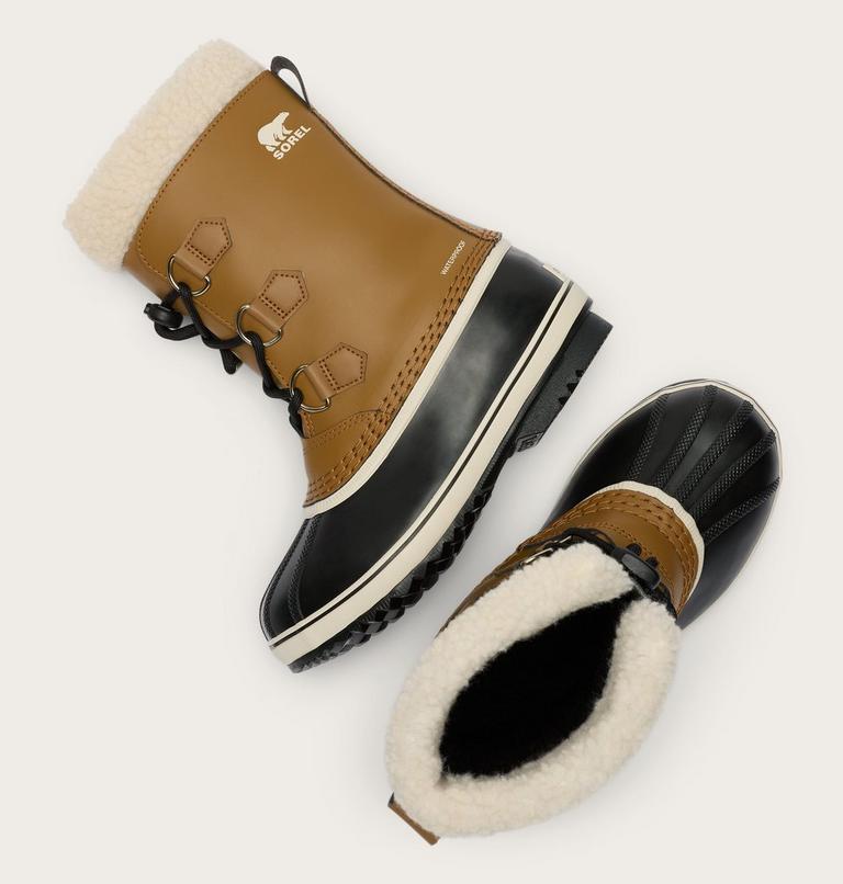 Kids' Yoot PAC TP Snow Boots, Color: Mesquite, Black, image 5