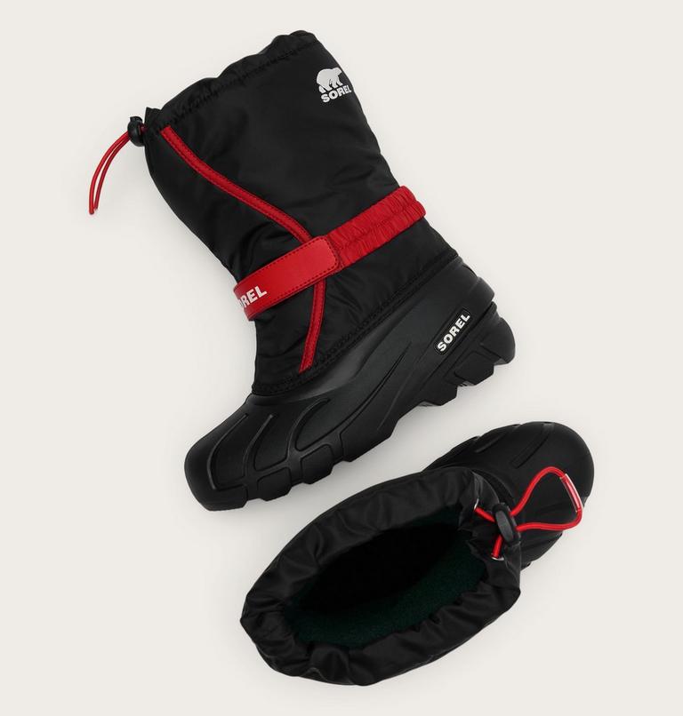 BIG KIDS FLURRY BOOT, Color: Black, Bright Red, image 5