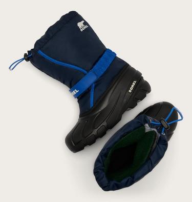Big Kids Flurry Winter Boot, Color: Collegiate Navy, Azul, image 16