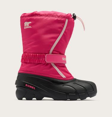 Youth Flurry Snow Boots, Color: Ultra Pink, Pink Salt, image 1