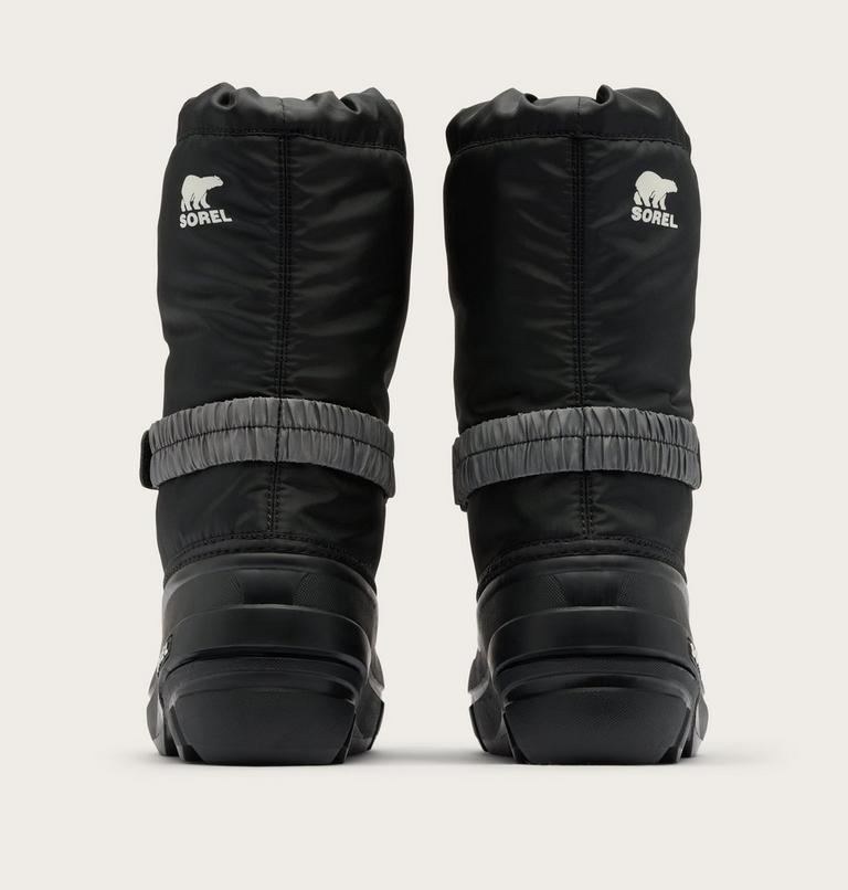 Kids' Flurry Snow Boots, Color: Black, Sea Salt, image 3